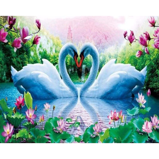 2019 Dream Swans Love Pattern Wall Decor 5d Diy Diamond Painting Kits VM9942