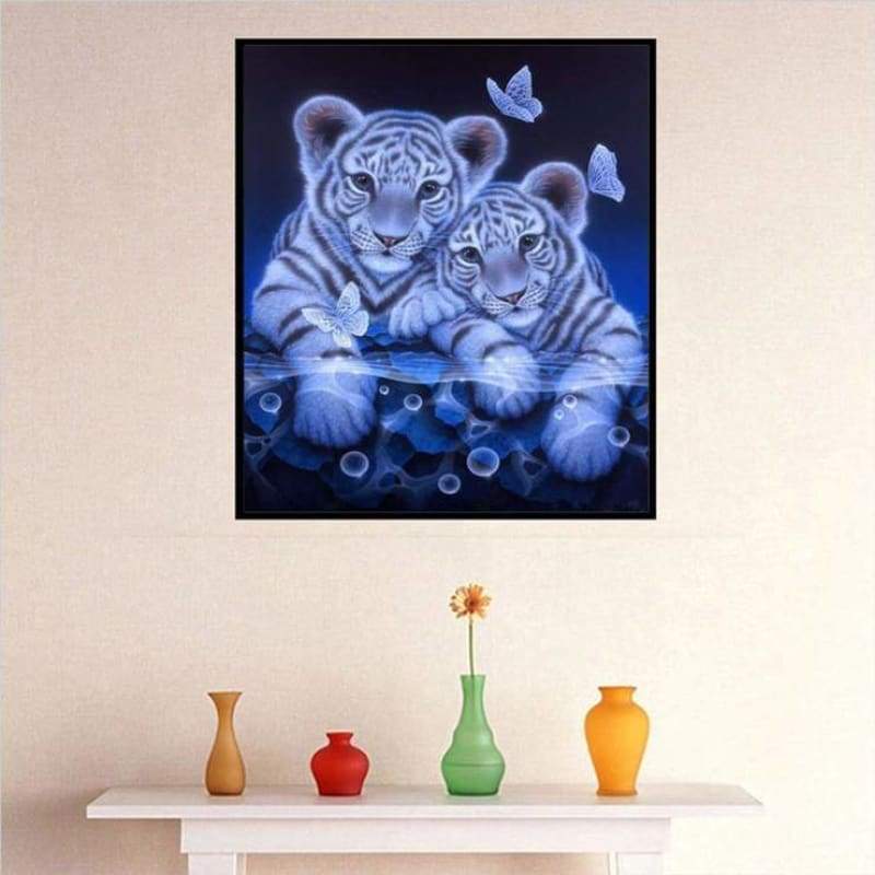 2019 Dream Tiger Picture 5d Diy Cross Stitch Diamond Painting Kits QB6432