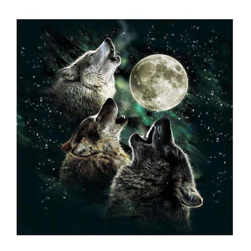 2019 Dream Wolf Pattern 5d Diy Cross Stitch Diamond Painting Kits QB65822