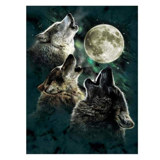2019 Dream Wolf Pattern 5d Diy Cross Stitch Diamond Painting Kits QB65822