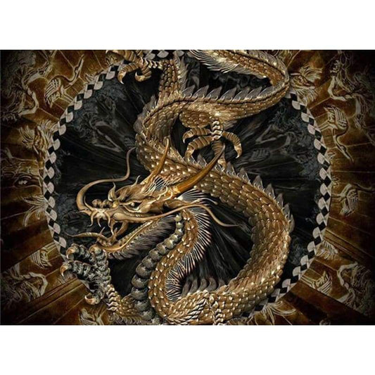 Flying Dragon Embroidery Cross Stitch 5D DIY Diamond Painting Kits UK