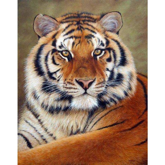 2019 Full Square Drill 5D DIY Diamond Painting Tiger Embroidery Cross Stitch