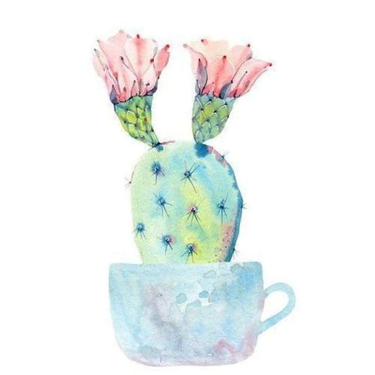 Full Square Drill Plant Cactus 5d Diy Cross Stitch Diamond Painting Kits NA0526