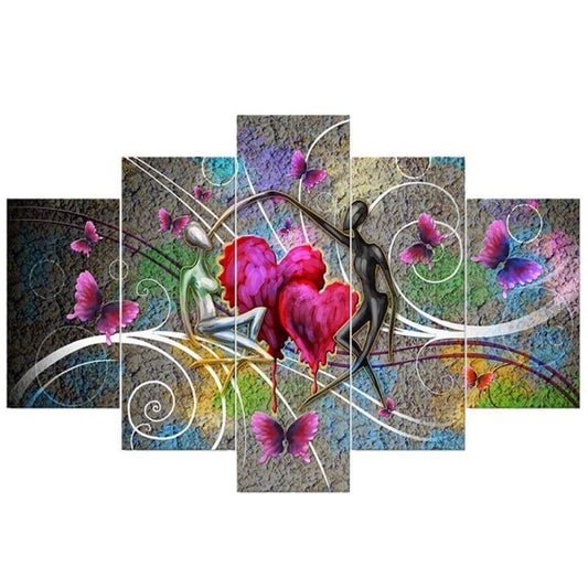 2019 Heart Pattern Lover Large Size 5d Diy Diamond Painting Kits VM9132