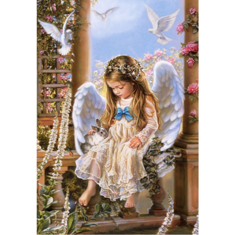 2019 Hot Sale Angel Wings Fairy Portrait 5d Diy Diamond Painting Kits VM9232