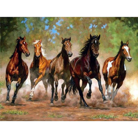 Hot Sale Animal Horse 5d Diy Diamond Painting Kits VM20535