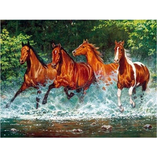 Hot Sale Animal Horse 5d Diy Diamond Painting Kits VM20536