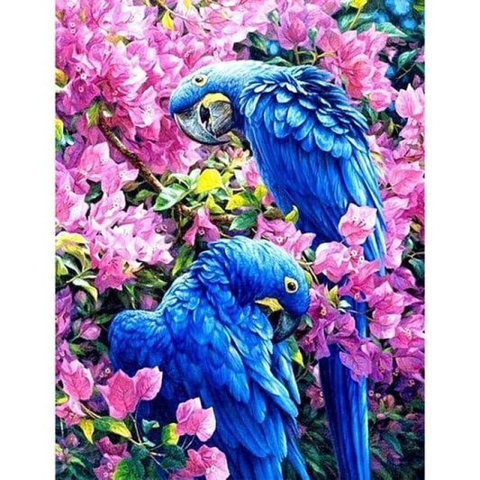 Hot Sale Blue Parrot Bird 5d Diy Diamond Painting Kits VM9218