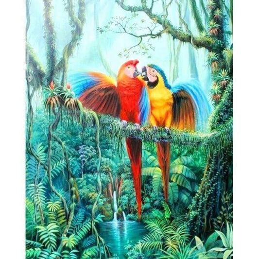 Hot Sale Blue Parrot Bird 5d Diy Diamond Painting Kits VM09219