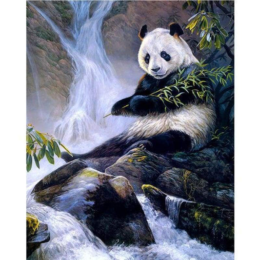 Hot Sale Cute Animal Panda Picture 5d Diy Diamond Painting Kits VM7850
