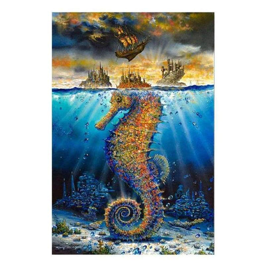 2019 Hot Sale Hippocampi Diy 5d Crystal Diamond Painting Kits QB0052