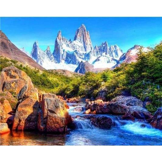 2019 Hot Sale Natural Mountain Pattern 5d Diy Diamond Painting Kits VM79213