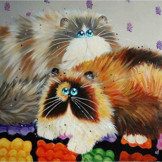 Hot Sale Popular Funny Cat 5D DIY Diamond Painting Kits VM7418