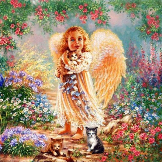 2019 Hot Sale Rhinestone Wall Decor Angel 5d Diy Diamond Painting Kits VM4169