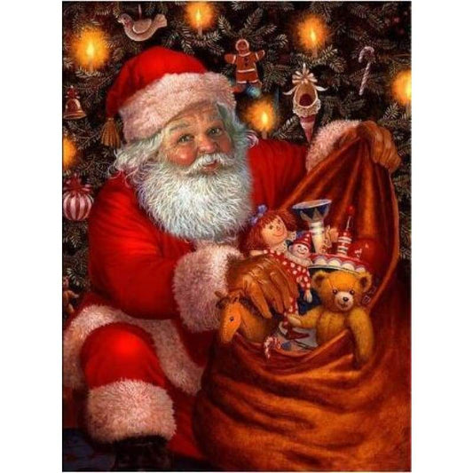 2019 Hot Sale Santa Christmas Gifts Toys 5D Diy Diamond Painting Kits VM7578