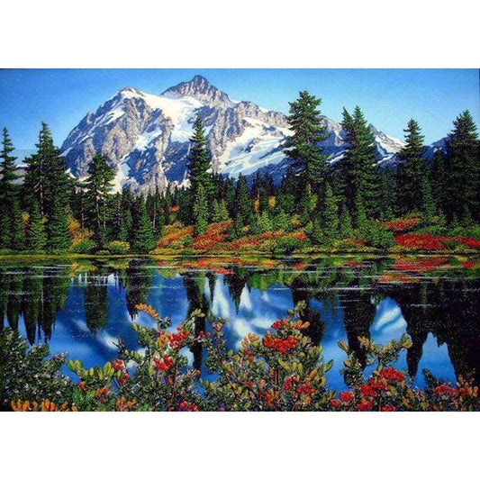 2019 Landscape Mountain Full Drill 5D Diy Diamond Painting Kits Cross Stitch