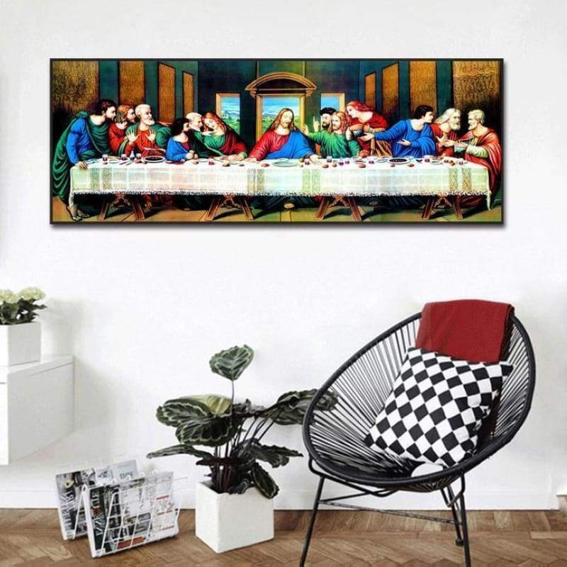Large Size Last Supper Home Decor Full Drill - 5D DIY Diamond Painting Kits VM8170 - NEEDLEWORK KITS