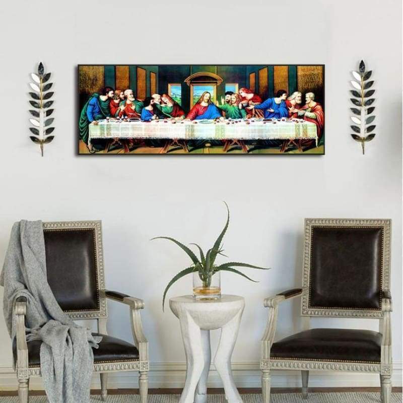 Large Size Last Supper Home Decor Full Drill - 5D DIY Diamond Painting Kits VM8170 - NEEDLEWORK KITS