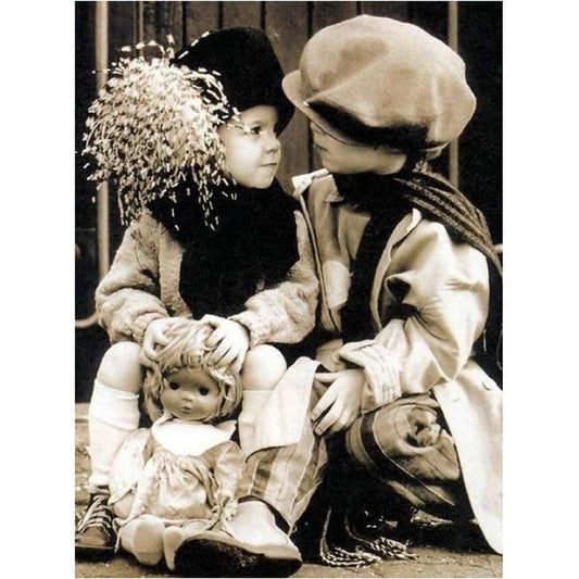 2019 Modern Art Boy And Girl 5d Diy Cross Stitch Diamond Painting Kits NA0970