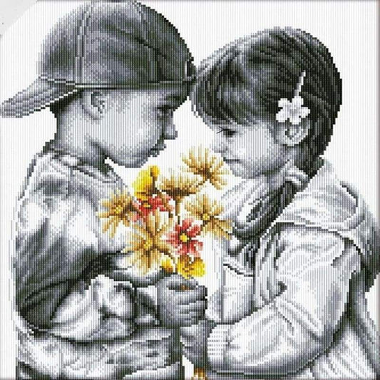 2019 Modern Art Boy And Girl 5d Diy Embroidery Diamond Painting Kits NA0956