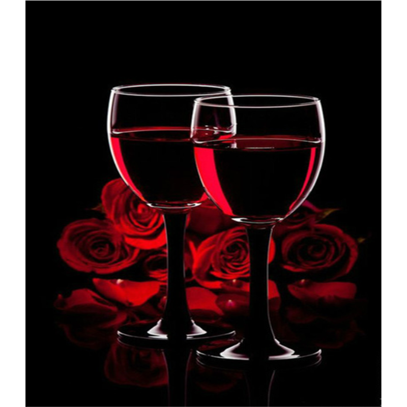 Modern Art Red Roses And Wine 5d Diy Diamond Painting Kits VM87211