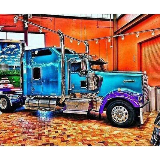 Modern Art Truck 5D DIY Embroidery Cross Stitch Diamond Painting Kits NB0028