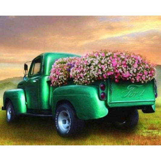 Modern Art Truck 5D DIY Embroidery Cross Stitch Diamond Painting Kits NB0038