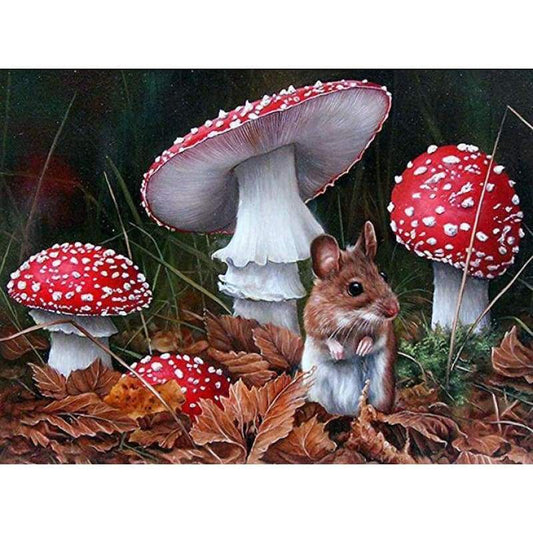2019 Mouse&Mushroom 5D Diy Diamond Painting Kits Cross Stitch Mosaic