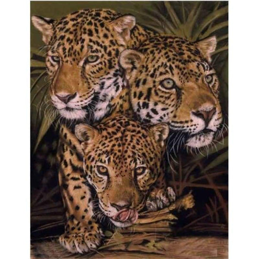 New Animal Leopard Picture Wall Decor 5d Diy Diamond Painting Kits VM29522