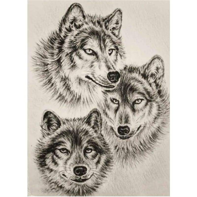 New Animal Wolf Picture Wall Decor 5d Diy Diamond Painting Kits VM19521