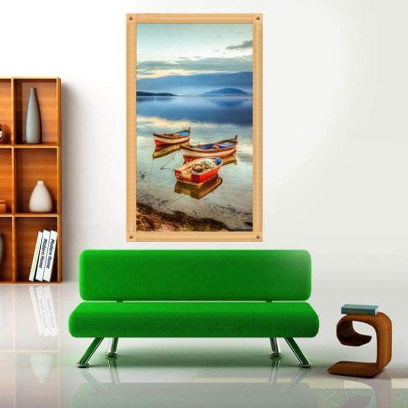 2019 New Arrival Autumn Series  5d Diy Boats Diamond Painting Kits AF9012