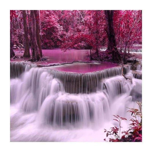 New Arrival Beautiful Autumn Series Waterfalls Diamond Painting Kits AF9407