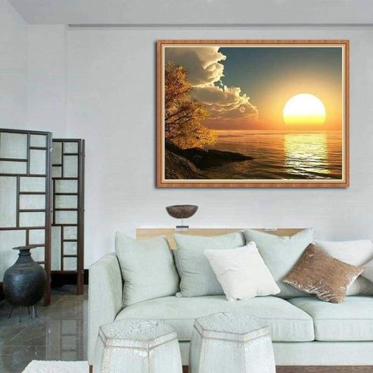 2019 New Arrival Beautiful Sunset Diamond Painting Kits Af9720