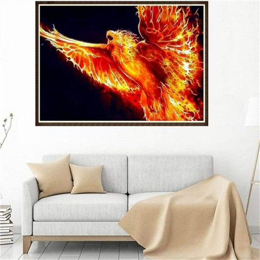 2019 New Arrival Dream Series Fire Eagle Diamond Painting Kits Af9741