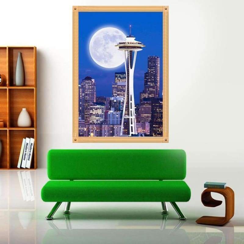 New Arrival Modern Art Landscape City 5d Diamond Painting Kits QB5367
