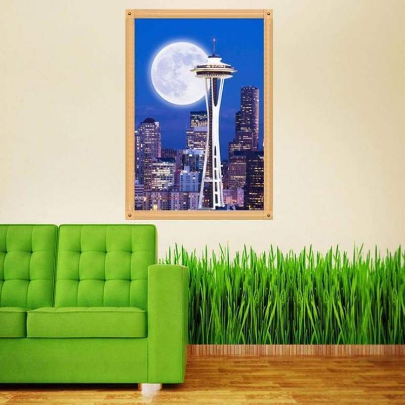 New Arrival Modern Art Landscape City 5d Diamond Painting Kits QB5367