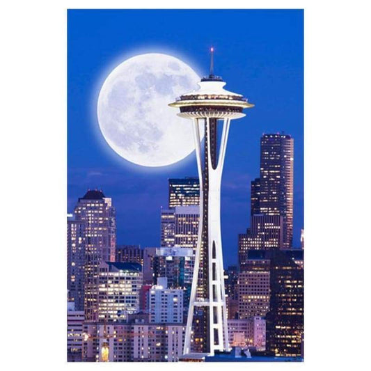 New Arrival Modern Art Landscape City 5d Diamond Painting Kits QB5367