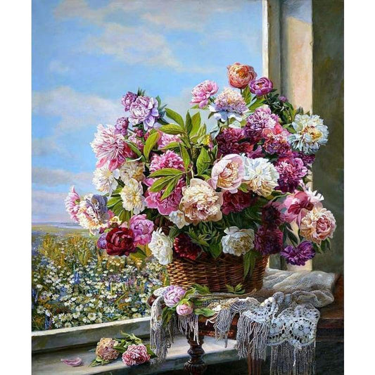 New Cheapest Flower Home Decor 5d Diy Diamond Painting Kits VM09863