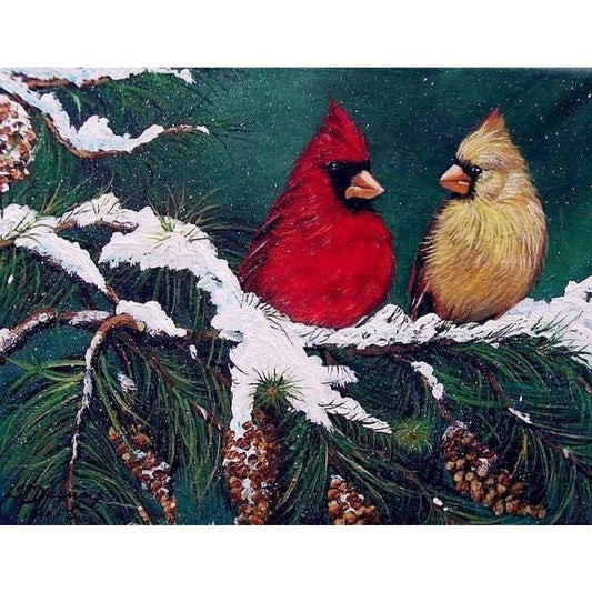 New Christmas Bird Bling Bling Art Diamond Painting Kits VM8559