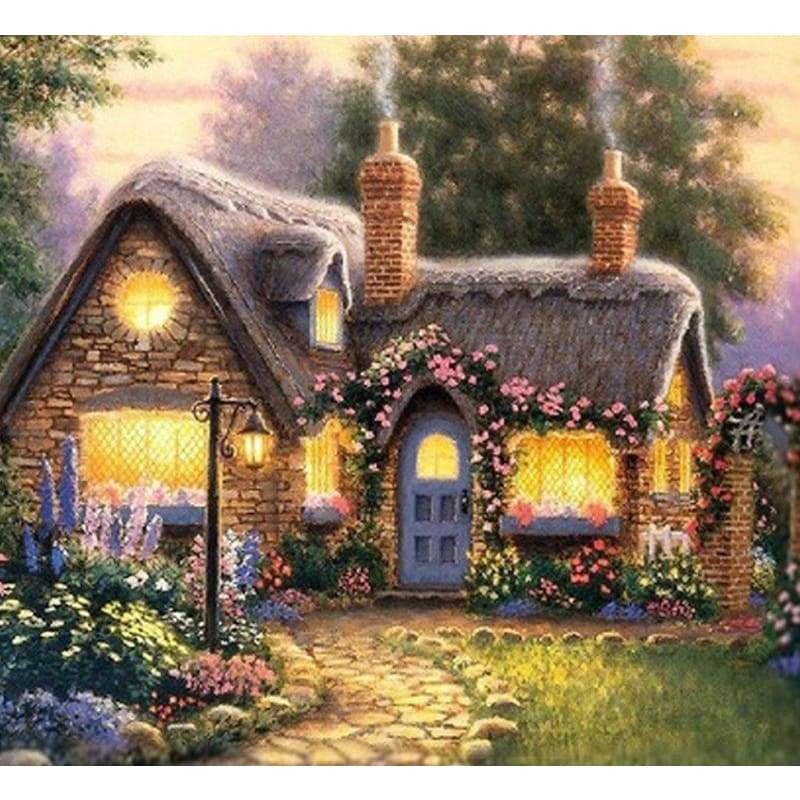 New Dream Cartoon Cottage 5d Diy Diamond Painting Kits VM8387