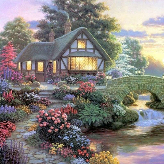 New Dream Cottage Patterns 5d Diy Diamond Painting Kits VM8377
