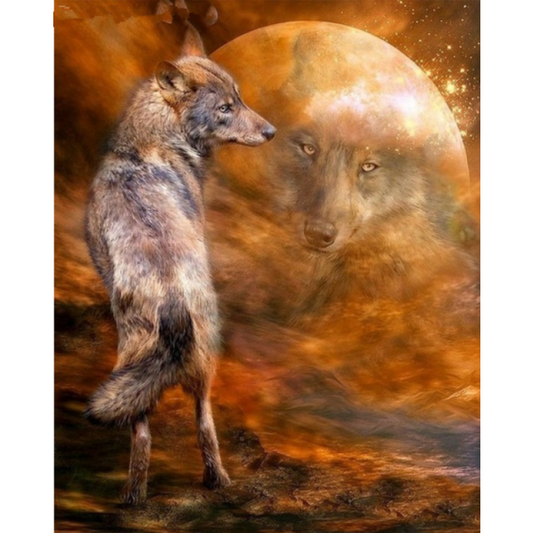 2019 New Dream Stitch Kit Fast Delivery 5d Diy Diamond Painting Wolf VM8622