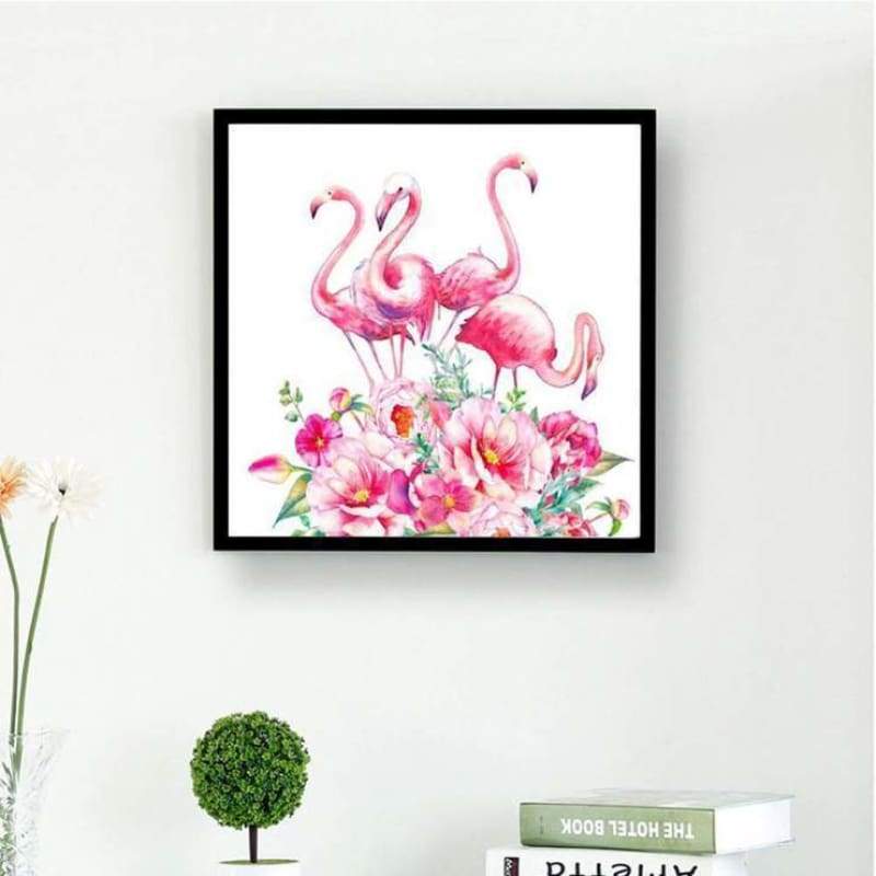 2019 New Flamingos 5d Diy Cross Stitch Diamond Painting Kits QB6450
