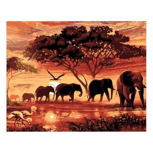 New Home Decorate Elephant Diy 5d Diamond Painting Kits QB5385