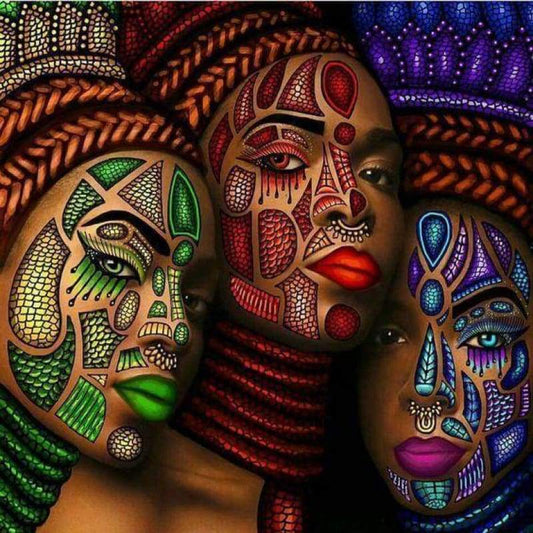 New Hot Sale African Women Portrait 5d Diy Diamond Painting Kits VM09846