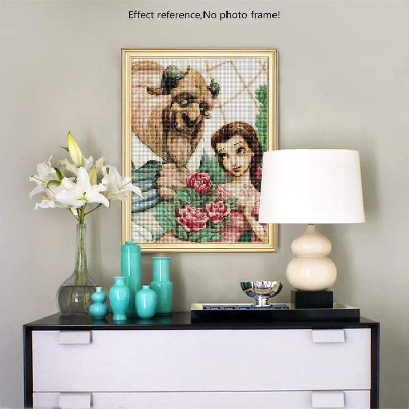 New Hot Sale Beauty And Animal 5d Diamond Painting Cross Stitch VM8599