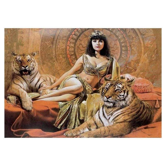 New Hot Sale Beauty And Animal Tiger 5d Diy Diamond Painting Kits VM9976