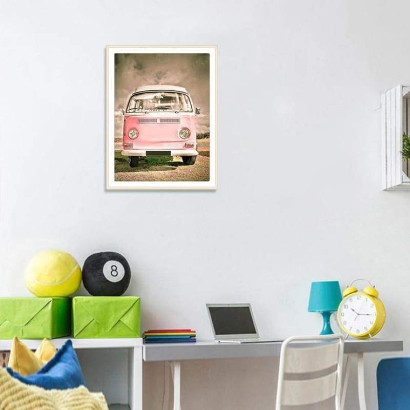 2019 New Hot Sale Best Kids Gift Car Diy 5d Rhinestone Art VM2032 - NEEDLEWORK KITS