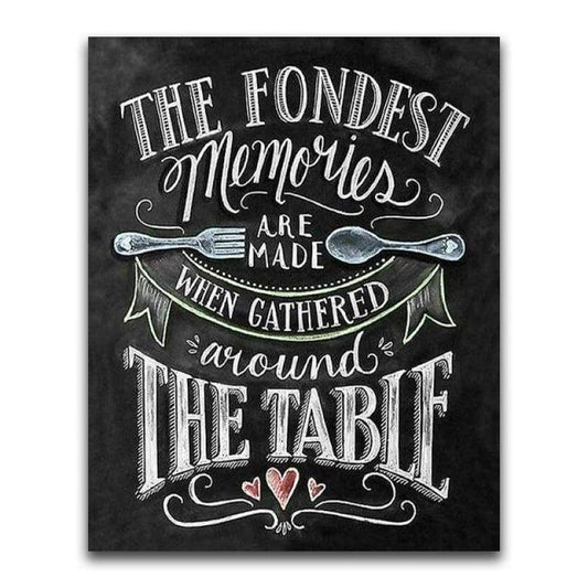 2019 New Hot Sale Black Board Word Home Decor 5d Diy Diamond Painting Kits VM9682