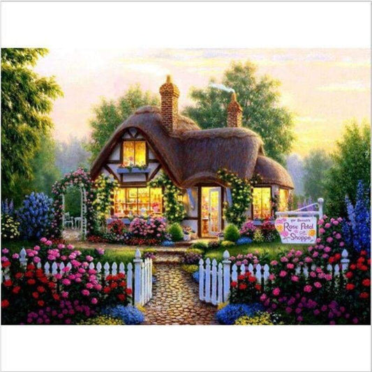 New Hot Sale Cartoon Dream Cottage 5d Diy Diamond Painting Kits VM8386